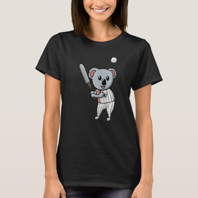 Koala Whisperer Animal Sport  Baseball Team T-Shirt (Vorderseite)