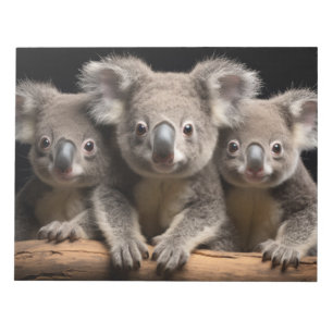 Koala Wild Animal Portrait Nature Beauty Notizblock