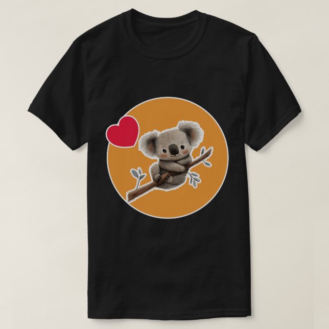 Koala with a stick  T-Shirt (Design vorne)