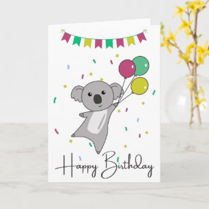 Koala Wünscht Alles Gute Zum Geburtstag Koalas Kar Karte