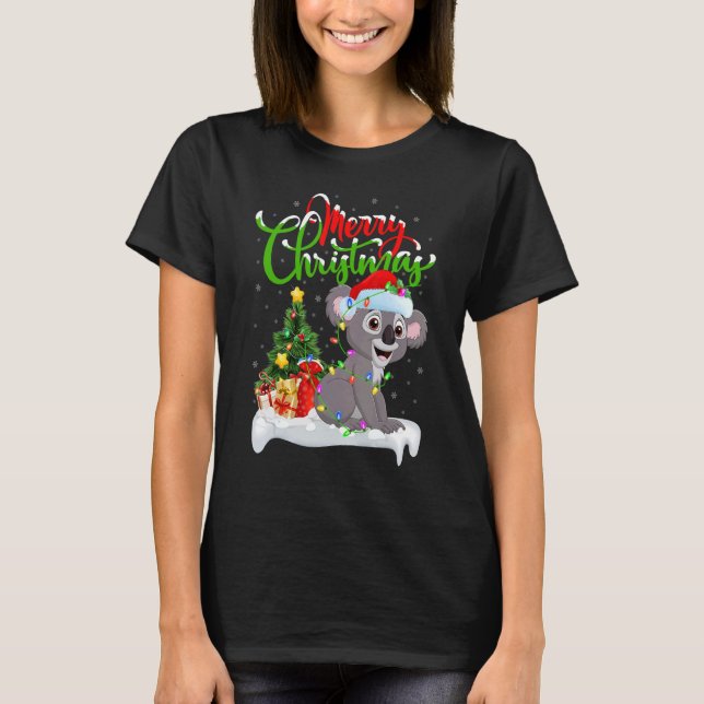 Koala   Xmas Decorations Santa Koala Christmas T-Shirt (Vorderseite)