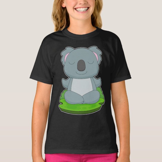 Koala Yoga Fitness T-Shirt (Vorderseite)