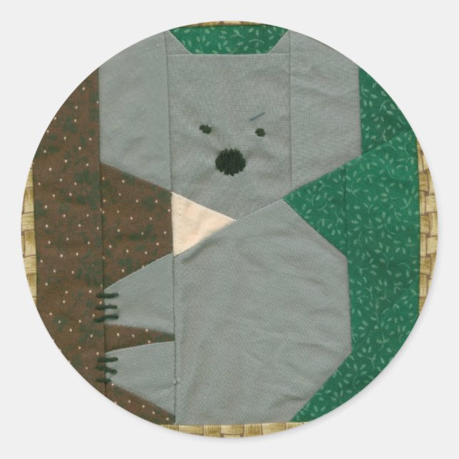 KOALABEAR RUNDER AUFKLEBER (Vorderseite)