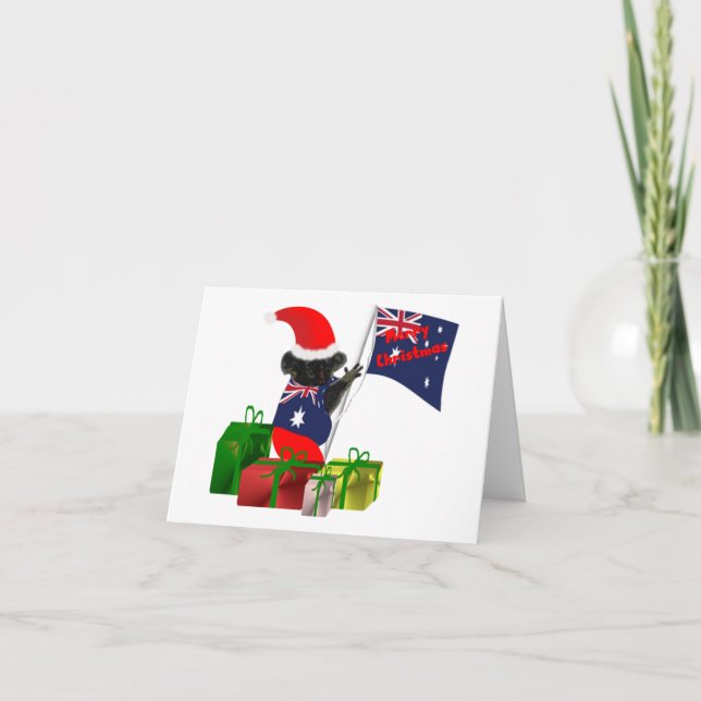 Koalaclaws Feiertagskarte (Vorderseite)