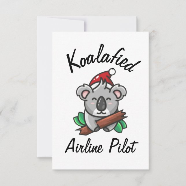 Koalafied Airline Pilot Card Karte (Vorderseite)