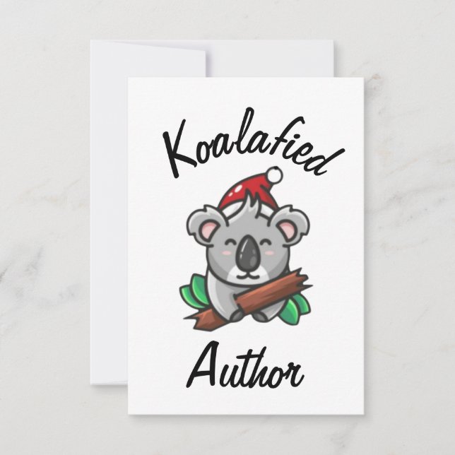 Koalafied Author Card Karte (Vorderseite)