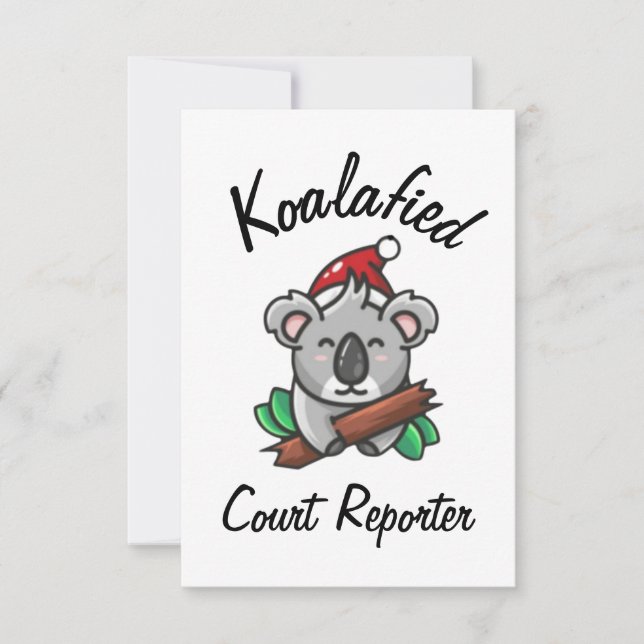 Koalafied Court Reporter Card Karte (Vorderseite)