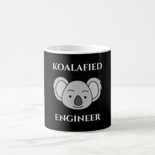 Koalafied Engineer Niedlich Koala Funny Job Puff Kaffeetasse