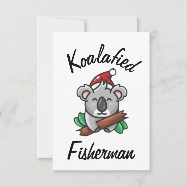 Koalafied Fisherman Card Karte (Vorderseite)