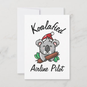 Koalafied Fluglinien-Pilotenausweis Karte
