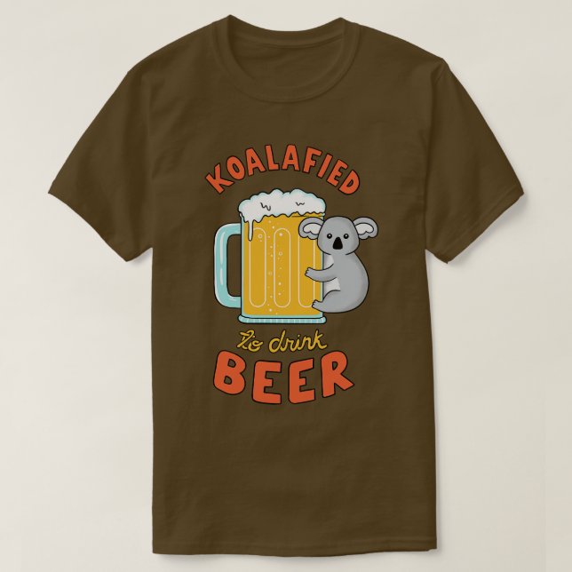 Koalafied für Bier T-Shirt (Design vorne)