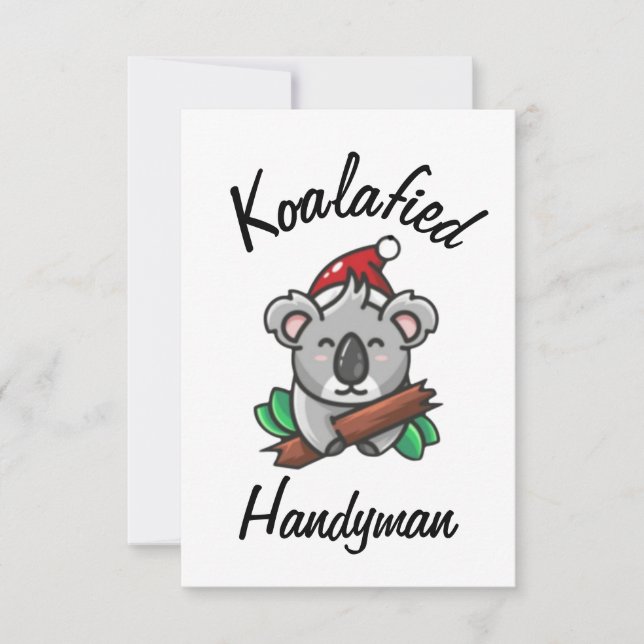 Koalafied Handyman Card Karte (Vorderseite)