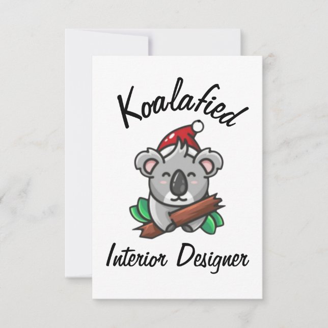 Koalafied Interior Designer Card Karte (Vorderseite)