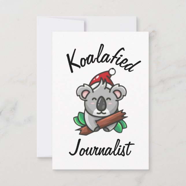 Koalafied Journalist Card Karte (Vorderseite)