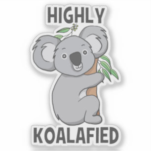 Koalafied Koala-Bodenschnitt Aufkleber