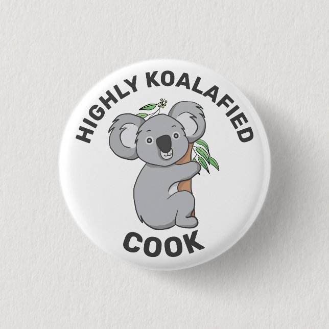 Koalafied Koala Qualified Cook Button (Vorderseite)