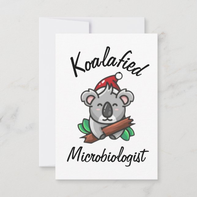 Koalafied Microbiologe Card Karte (Vorderseite)