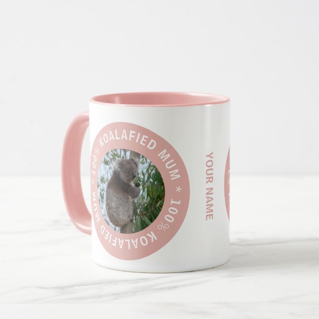 Koalafied Mum Mutter Koala Süße Tier Australien Tasse (Vorderseite Links)