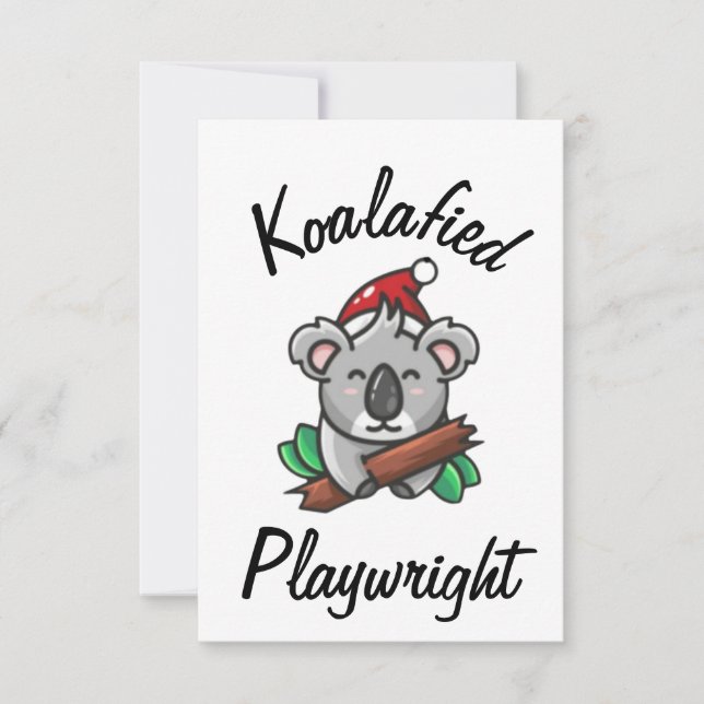 Koalafied Playwright Card Karte (Vorderseite)