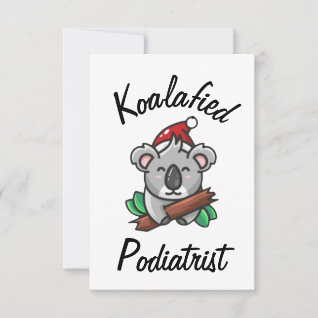 Koalafied Podiatrist Card Karte (Vorderseite)