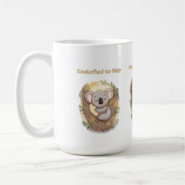 *"Koalafied to Nap – Cute Sleepy Koala  Kaffeetasse