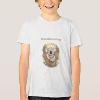 "Koalafied to Nap – Cute Sleepy Koala T-Shirt" Tri-Blend Shirt