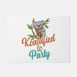 Koalafied to Party Qualifizierter Pun Niedlich und Fußmatte