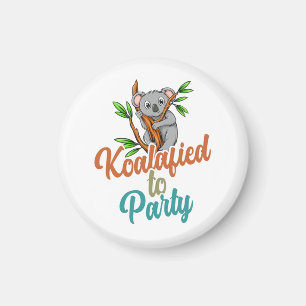 Koalafied to Party Qualifizierter Pun Niedlich und Magnet