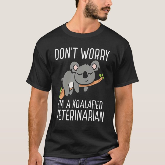 Koalafied Veterinarian Appreciation Vet Tech Essen T-Shirt (Vorderseite)