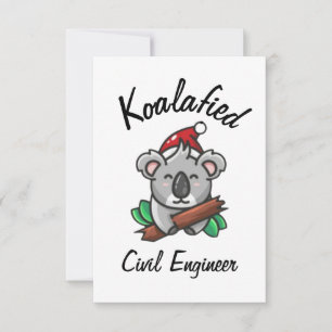 Koalafied Zivil Engineer Card Karte