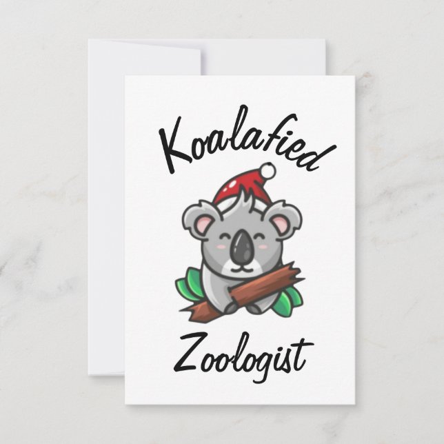 Koalafied Zoologin Card Karte (Vorderseite)