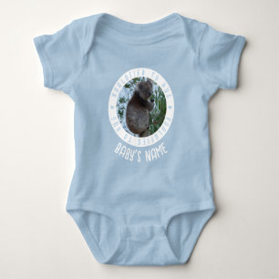 Koalafiziert um süße lustige Koala-Baby-Blau zu um Baby Strampler