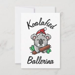 Koalafizierte Ballerina Karte