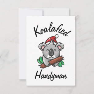 Koalafizierte Handwerkerkarte Karte