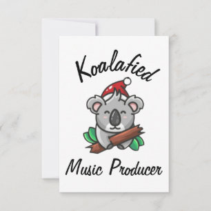 Koalafizierte Musikproduzentenkarte Karte