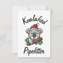 Koalafizierte Rohrleitungsmonteur Karte
