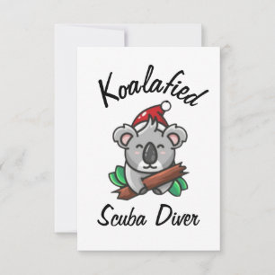 Koalafizierte Taucherkarte Karte