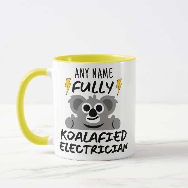 koalafizierter Elektriker - für einen Elektriker Tasse (Links)