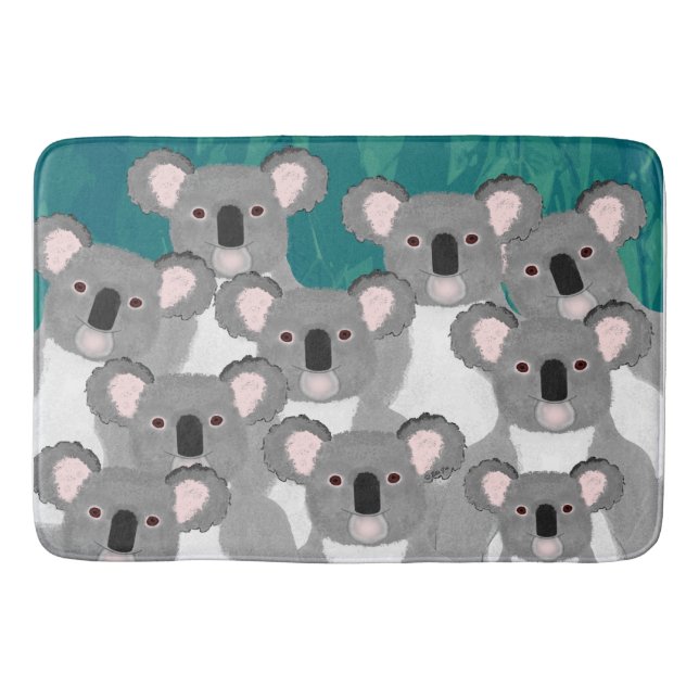 Koalas Bath Mat Badematte (Vorderseite)