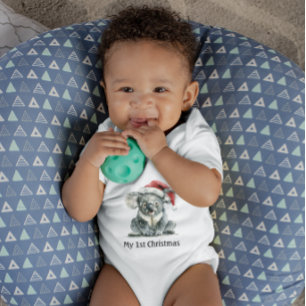 Koalas erste Weihnachtskuscheln, individuell Baby Strampler