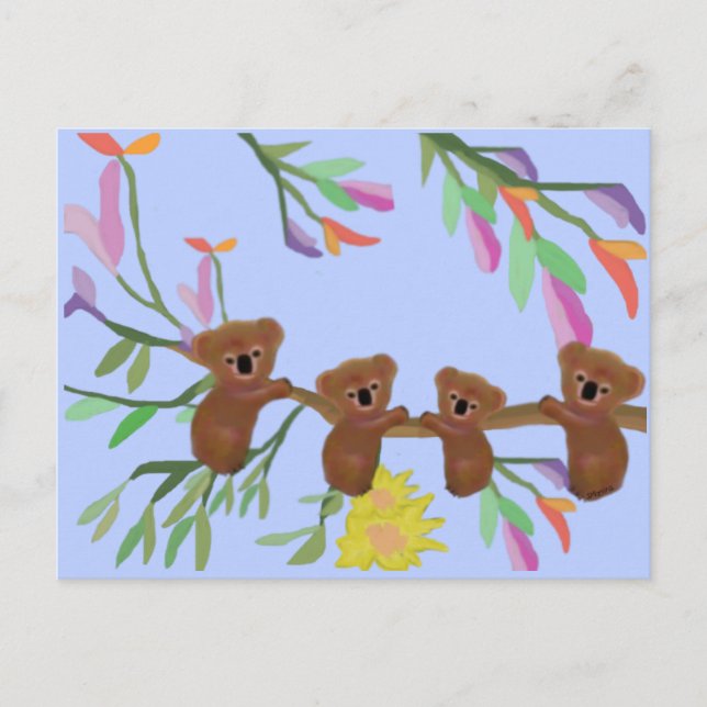 Koalas Hangout Postkarte (Vorderseite)