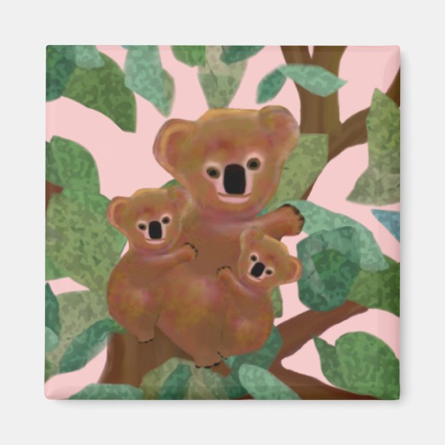 Koalas in der Eukalyptus Magnet (Vorne)