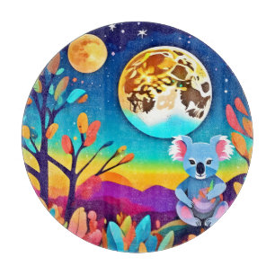 Koalas mondlische Nacht Schneidebrett