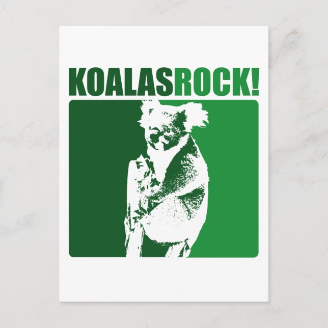 Koalas Rock! 4 Postkarte (Vorderseite)