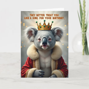 Koalas Royal Geburtstagskarte Karte