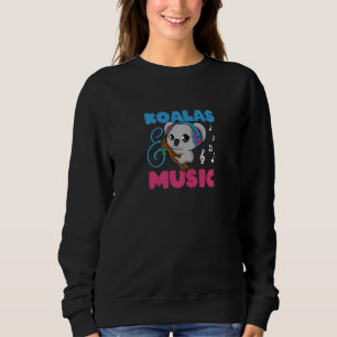 Koalas und Musiknoten Musikerin Eucalyptus Sweatshirt