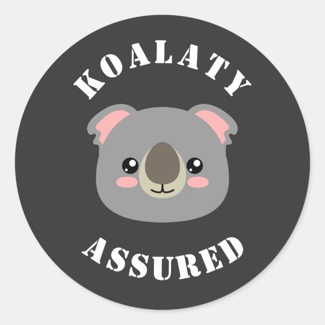 Koalaty Assured Runder Aufkleber (Vorderseite)