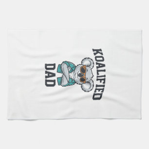 Koalifizierter Papa Süßer Koala-Vater-Shirt-Design Geschirrtuch
