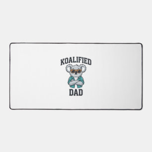 Koalifizierter Papa Süßes Koala-Vater-Shirt-Design Schreibtischunterlage