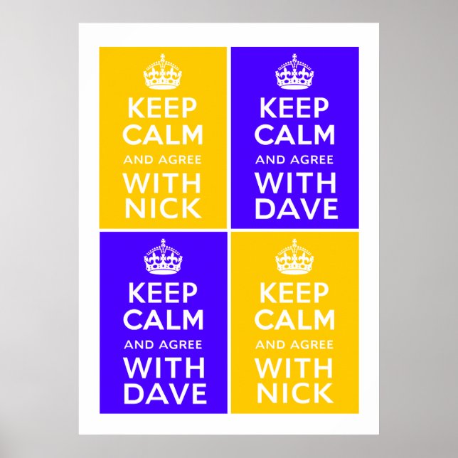 Koalitionsregierung ~ UK Poster (Vorne)